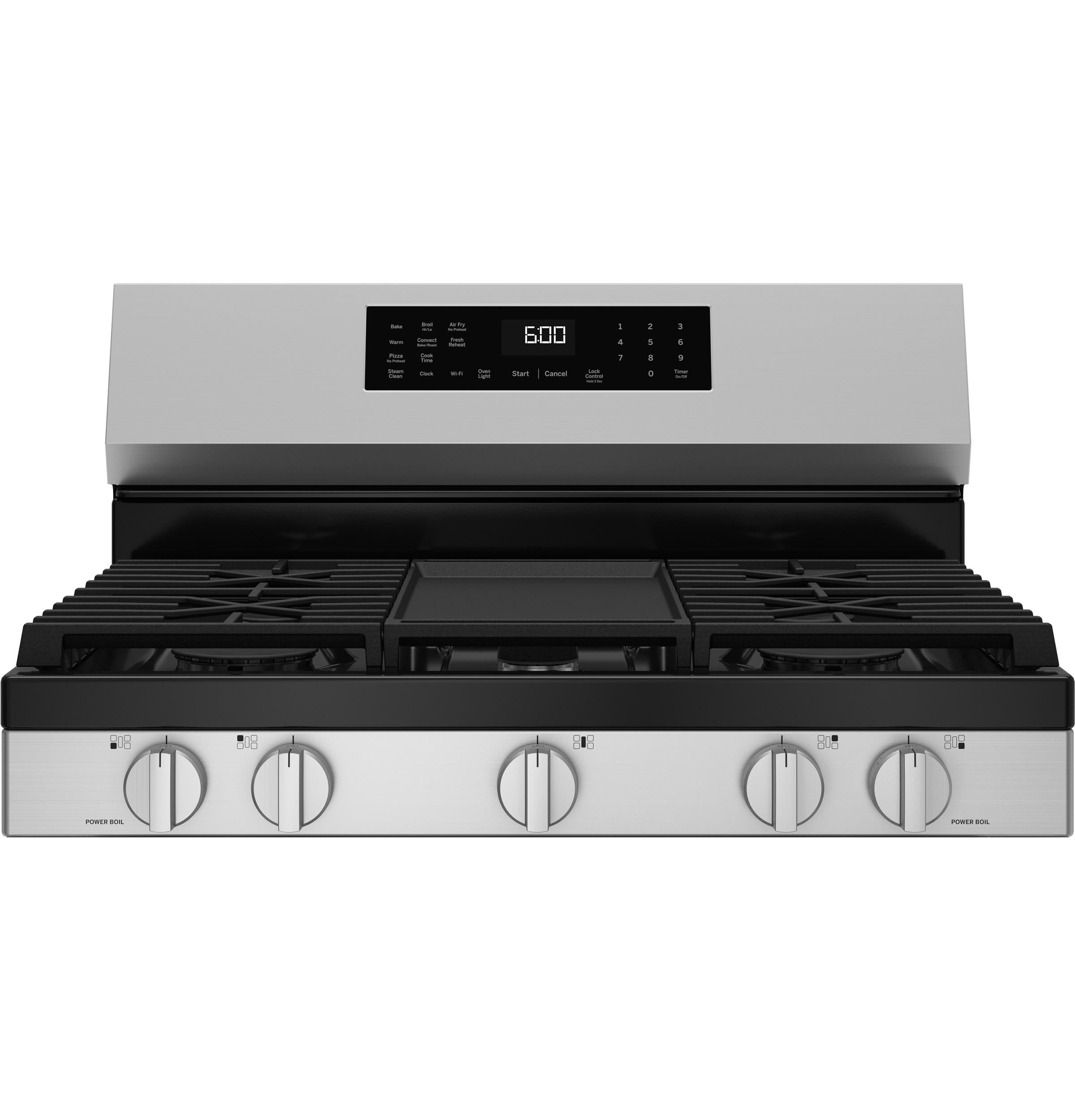 GGF600AVSS GE® 30" Free-Standing Gas Convection Range with No Preheat Air Fry and EasyWash™ Oven Tray