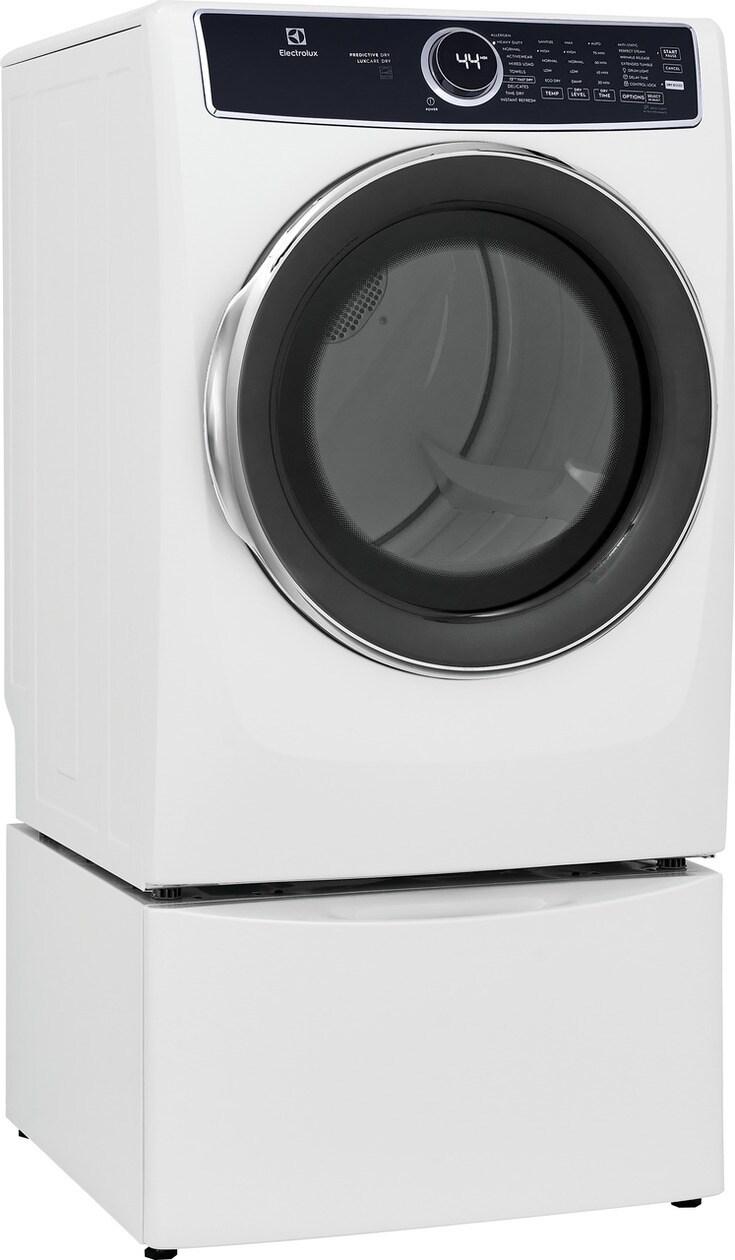 Electrolux ELFE7537AW Front Load Perfect Steam™ Electric Dryer with Predictive Dry™ and Instant Refresh - 8.0 Cu. Ft.