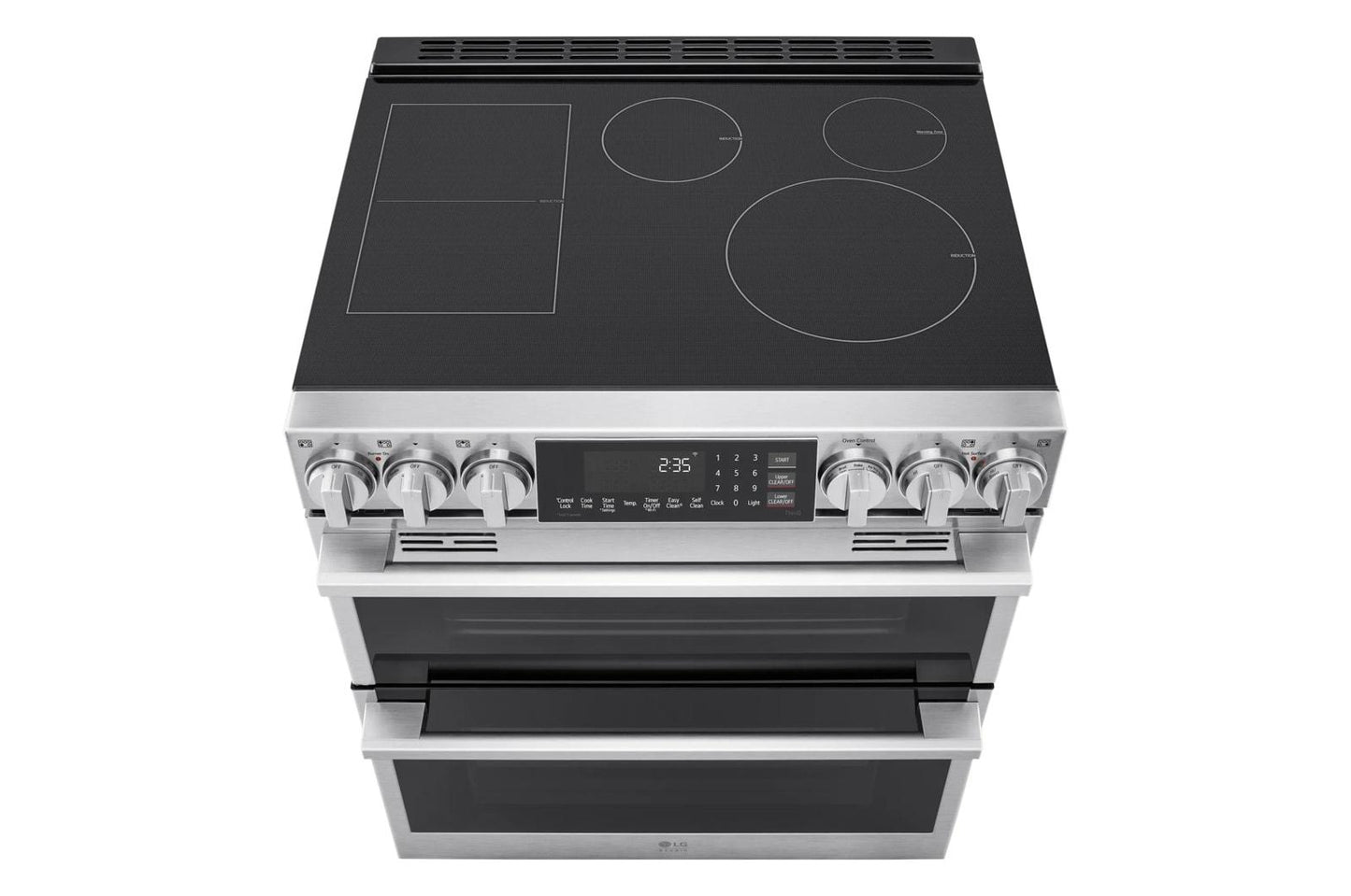 LTIS7338XE LG STUDIO 7.3 cu. ft. Double Oven Induction Slide-in Range with Probake® Convection and Air Fry