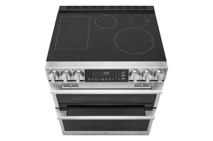 LTIS7338XE LG STUDIO 7.3 cu. ft. Double Oven Induction Slide-in Range with Probake® Convection and Air Fry