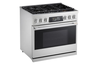 LPGU6319Y LG SIGNATURE 6.3 cu. ft. Smart Gas Slide-In Pro Range with Dynamic ProBake Convection®, Air Fry, Air Sous Vide and Roast Mode