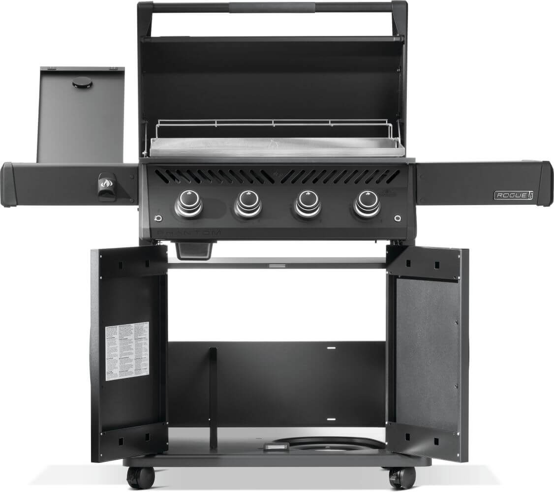 Napoleon Bbq RP30FTPKPHM Rogue PRO Phantom 30 Inch Griddle Rust-Resistant Stainless Steel Cooktop , Propane, Matte/Matt Black