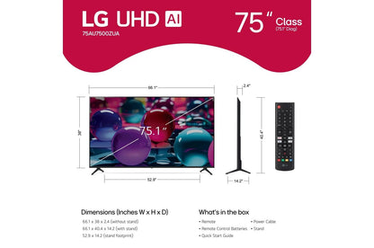 Lg 75UA7500ZUA 75 Inch Class LG UHD AI UA75 4K Smart TV 2025