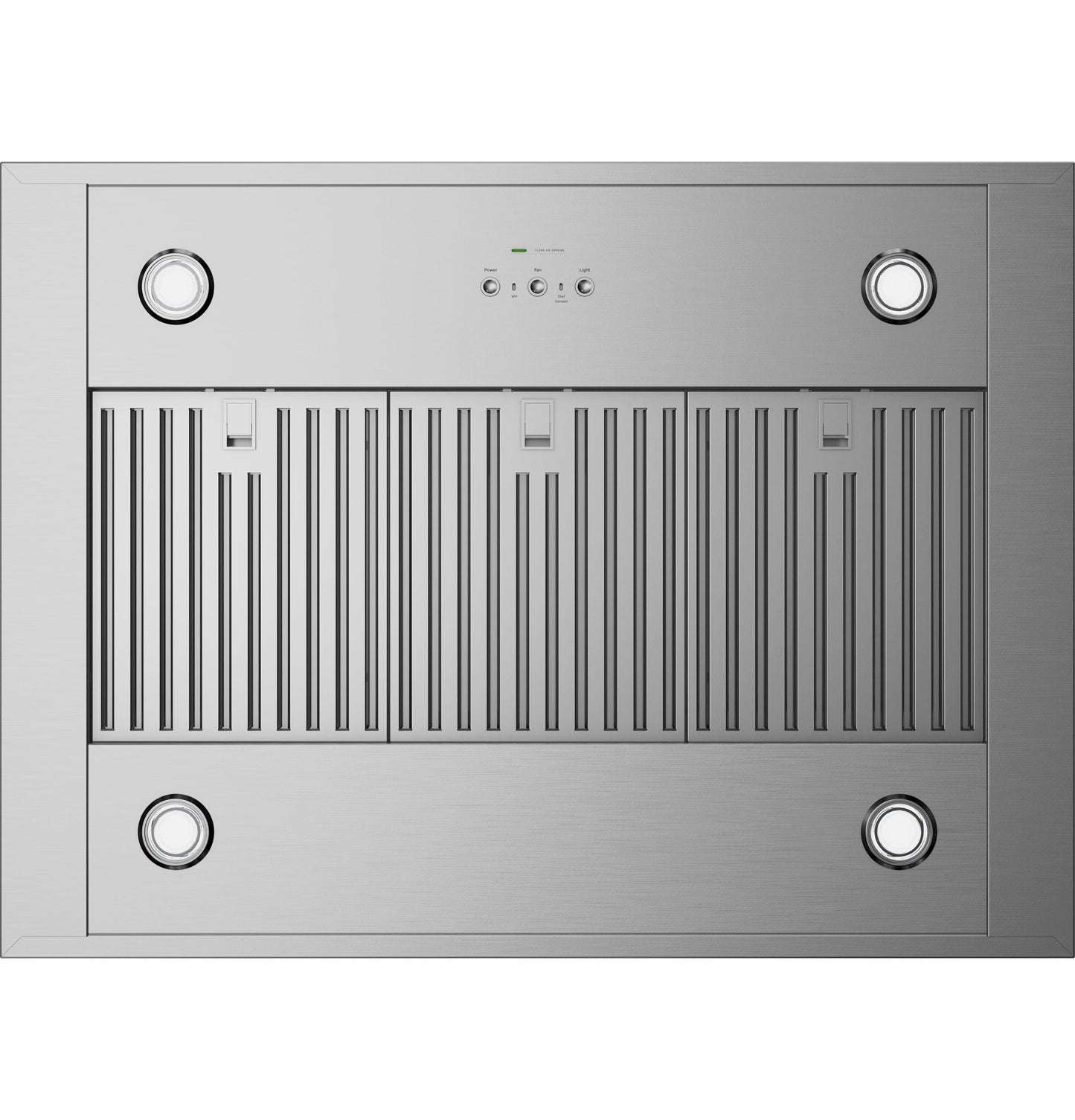 Cafe UVI1036SRSS 36" Designer Island-Mount Chimney Vent Hood with Clean Air Sensors