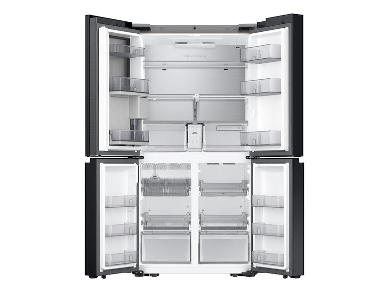 Samsung RF23DB990012 Bespoke Counter Depth 4-Door Flex™ Refrigerator (23 cu. ft.) with AI Family Hub+™ and AI Vision Inside™ in White Glass