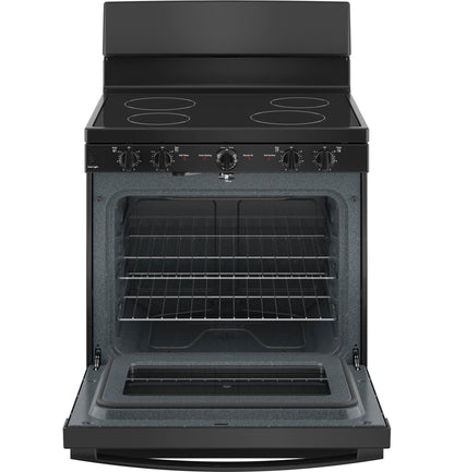 JB480DYBB GE® ENERGY STAR® 30" Free-Standing Electric Radiant Smooth Cooktop Range
