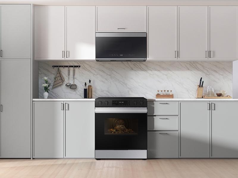 Samsung Bespoke 6.3 cu. ft. Smart Slide-In Electric Range with Precision Knobs in Stainless Steel