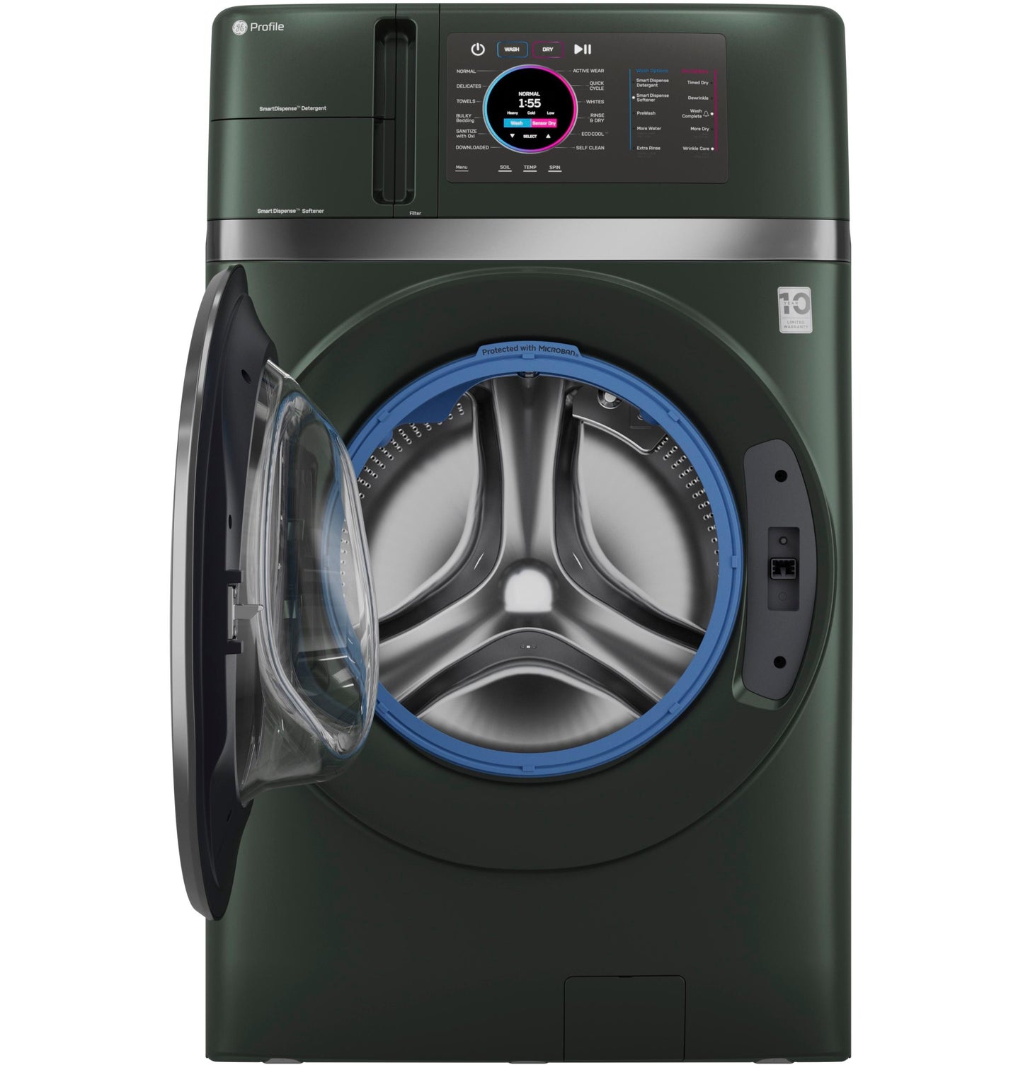 PFQ97HSPVGN GE Profile™ ENERGY STAR® 4.8 cu. ft. Capacity UltraFast Combo with Ventless Inverter Heat Pump Technology Washer/Dryer