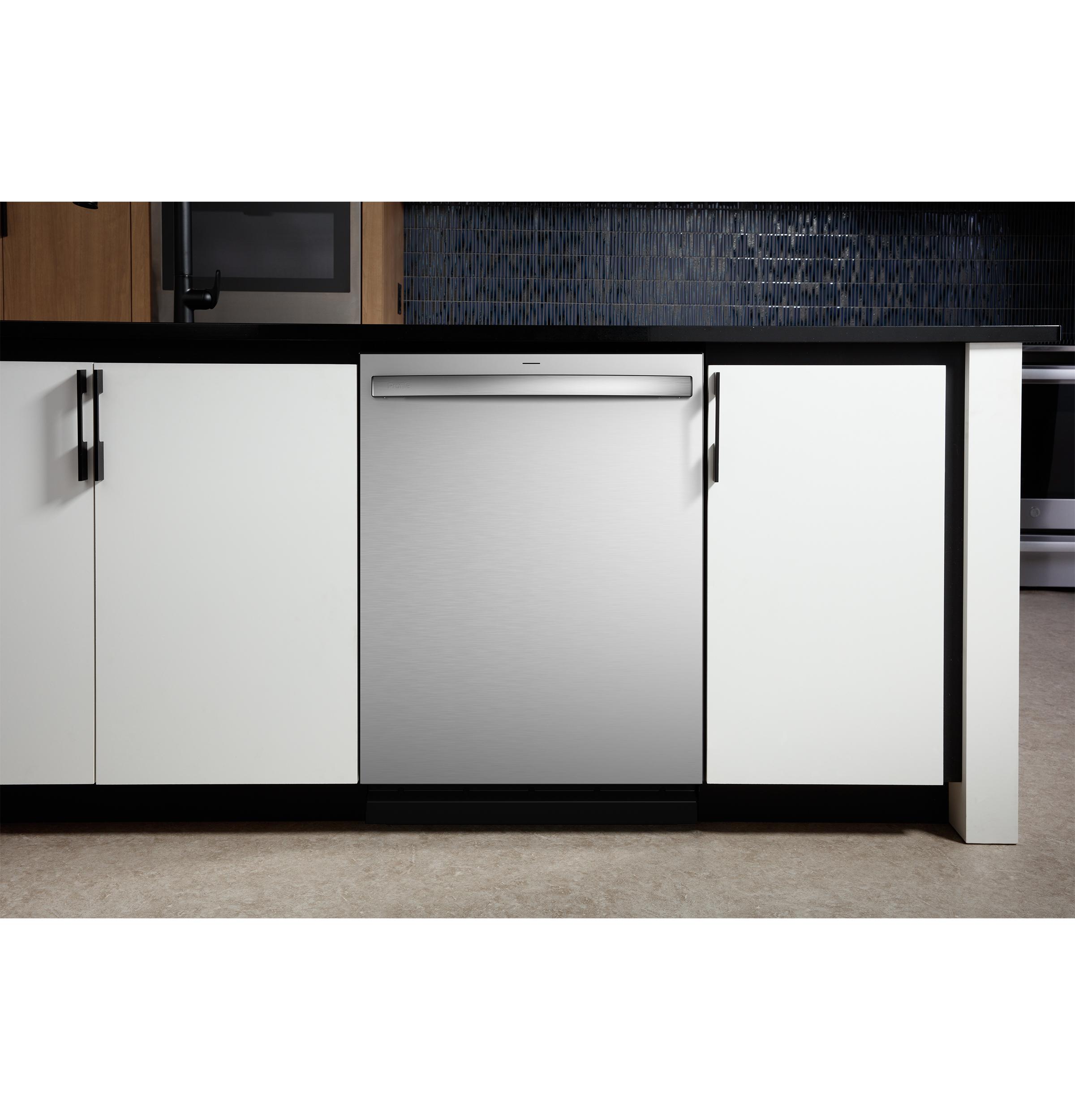 PDT715SYVFS GE Profile™ ENERGY STAR® Fingerprint Resistant Top Control Stainless Interior Dishwasher with Microban™ Antimicrobial Technology with Sanitize Cycle