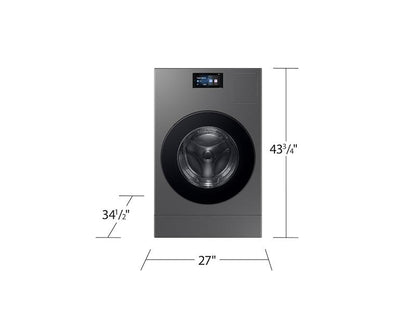 Samsung WD90F53AVS 5.3 cu. ft. Bespoke AI Laundry Vented Combo™ All-in-One Ultra Capacity Washer and Electric Dryer with AI Home in Dark Steel