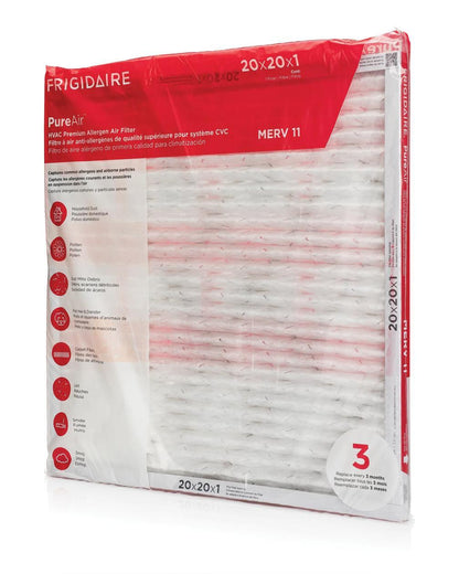 Frigidaire HVAC2020116 PureAir® 20" x 20" x 1" MERV 11 Premium Allergen Air Filter - 6 Pack