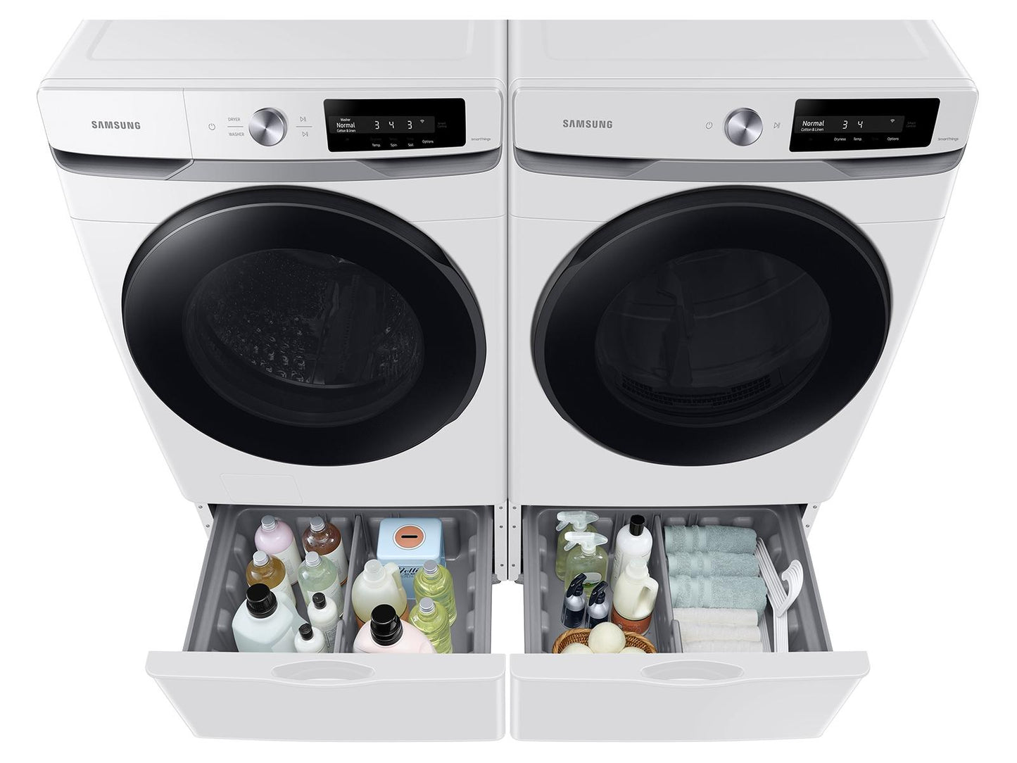 Samsung WF45A6400AW 4.5 cu. ft. Large Capacity Smart Dial Front Load Washer with Super Speed Wash in White