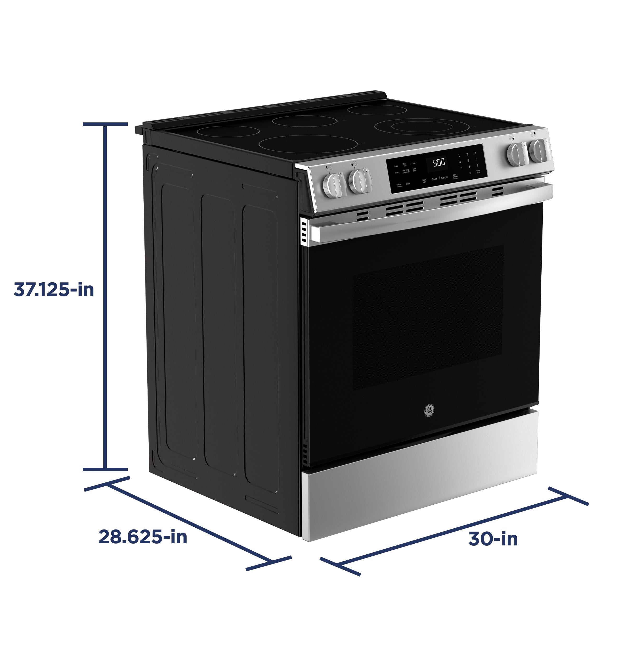 GRS500PVSS GE® 30" Slide-In Electric Range with Crisp Mode