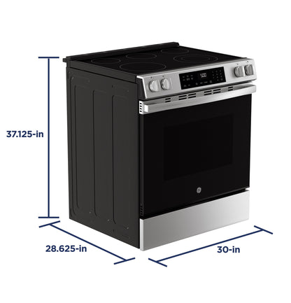 GRS500PVSS GE® ENERGY STAR® 30" Slide-In Electric Range with Crisp Mode