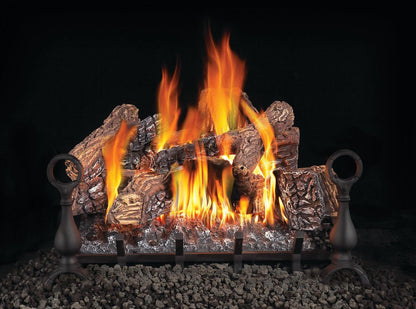 Napoleon Bbq GL24NE Fiberglow 24 Gas Log Set, Electronic ignition