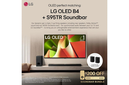 Lg OLED65B4PUA 65 Inch Class LG OLED B4 4K Smart TV 2024