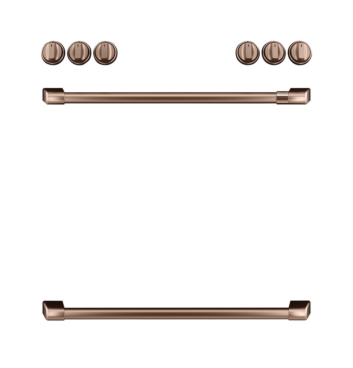 Cafe CXFCGHKPMCU CAF(EBACK)™ Front Control Gas Knobs and Handles - Brushed Copper