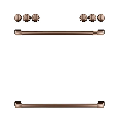Cafe CXFCGHKPMCU CAF(EBACK)™ Front Control Gas Knobs and Handles - Brushed Copper