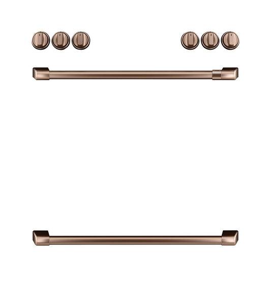 Cafe CXFCGHKPMCU CAF(EBACK)™ Front Control Gas Knobs and Handles - Brushed Copper