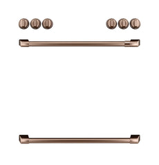 Cafe Caf(eback)™ Front Control Gas Knobs and Handles - Brushed Copper