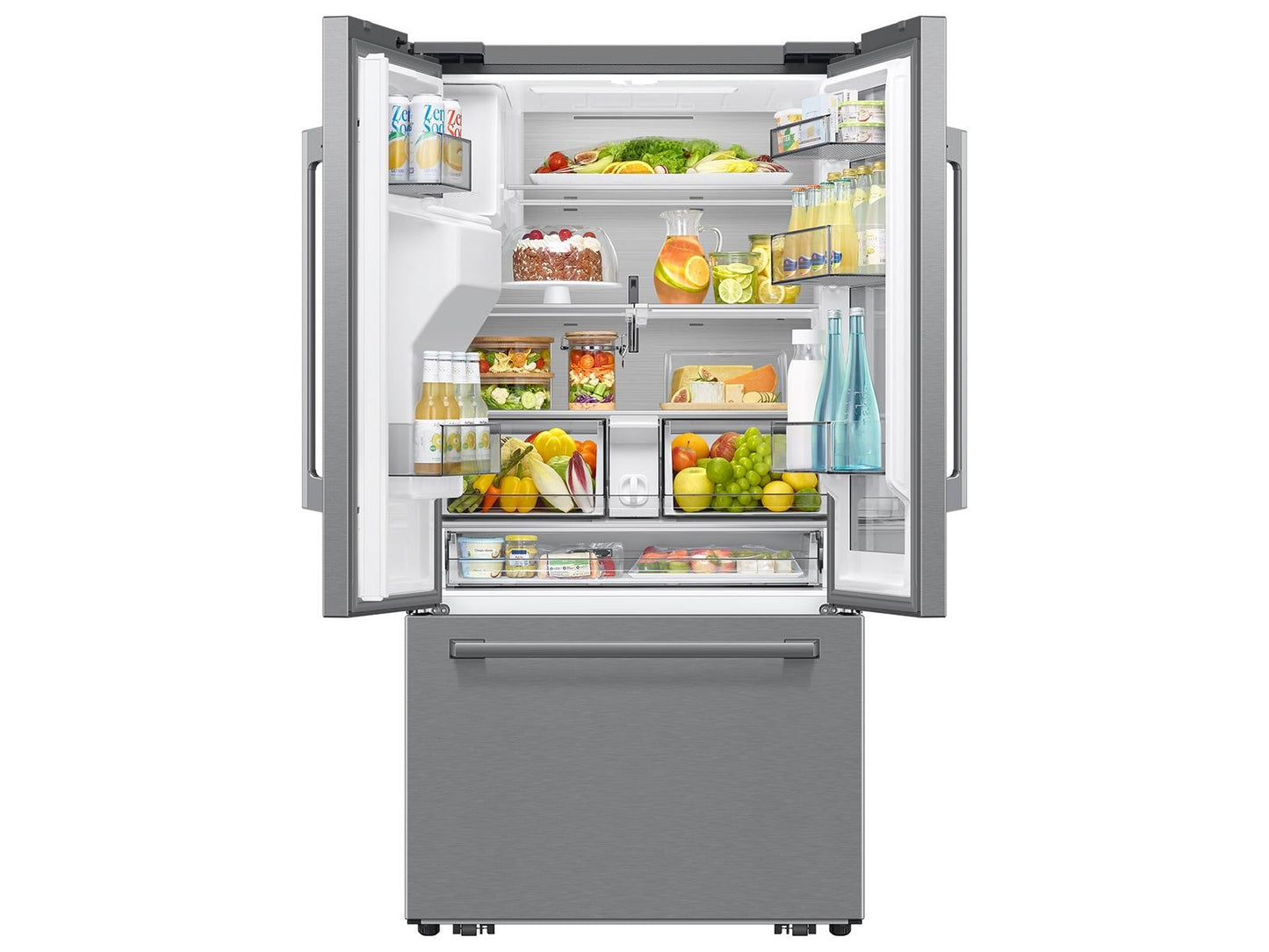 Samsung RF80H30CERAA Bespoke AI 3-Door French Door AutoView™  Zero Clearance Fit  29 cu. ft.