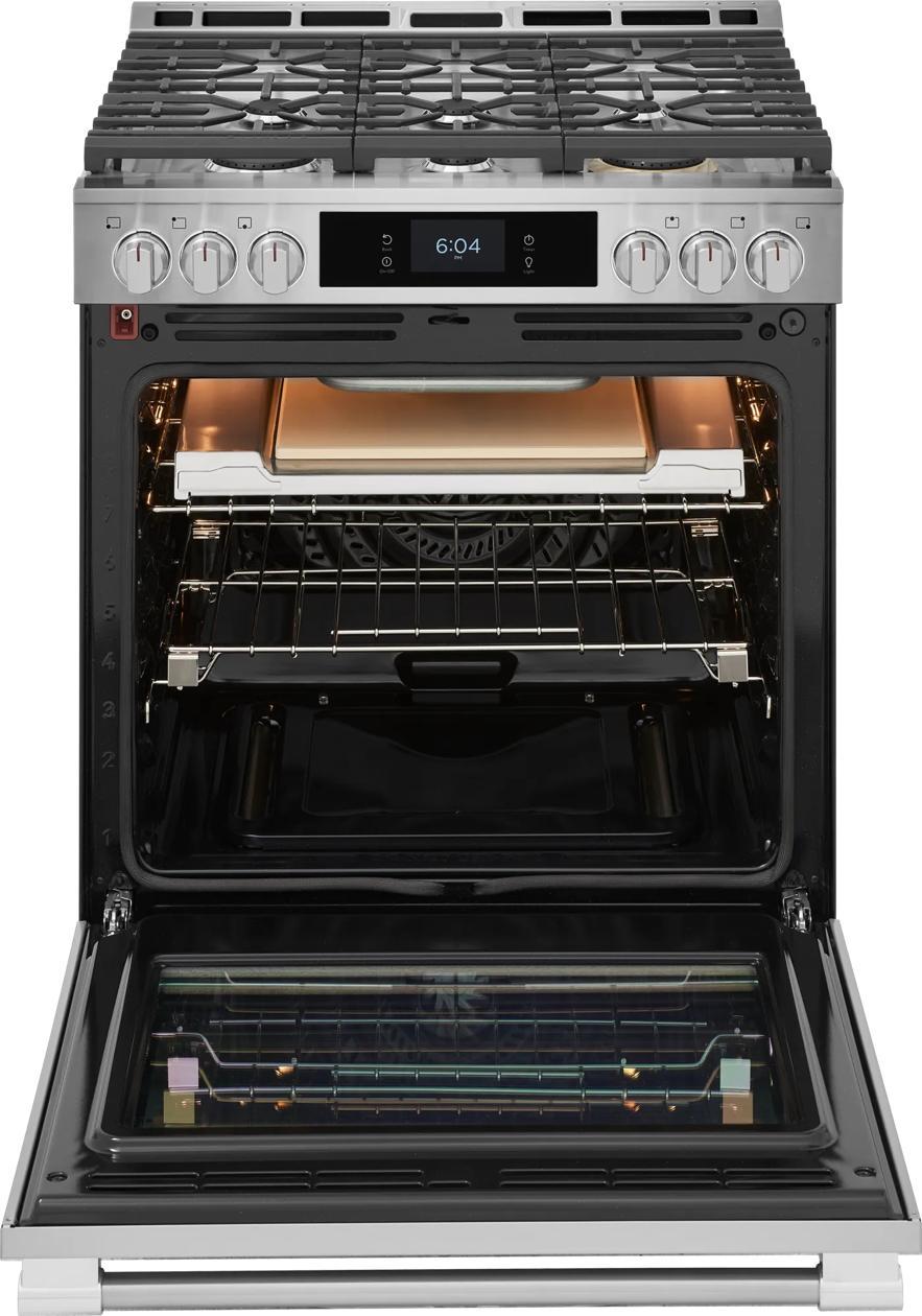 Frigidaire PCFG3085BF 30" Gas Range with Stone-Baked Pizza