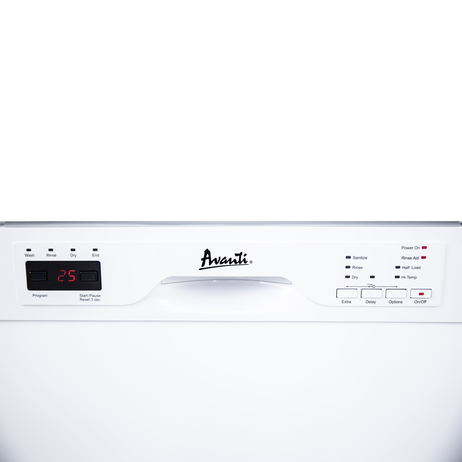 DWF24V0W Avanti 24" Built In Dishwasher - White / 24"