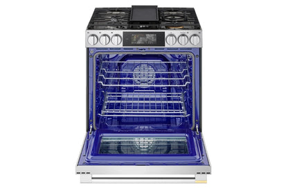LSGU6339X LG SIGNATURE 6.3 cu. ft. Smart Gas Slide-In Range with Dynamic ProBake Convection®, Air Fry, Air Sous Vide, Pizza mode and AI Gourmet Camera