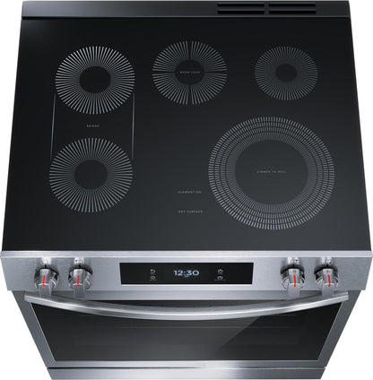 Frigidaire GCFE3060BF 30" Front Control Electric Range with Total Convection