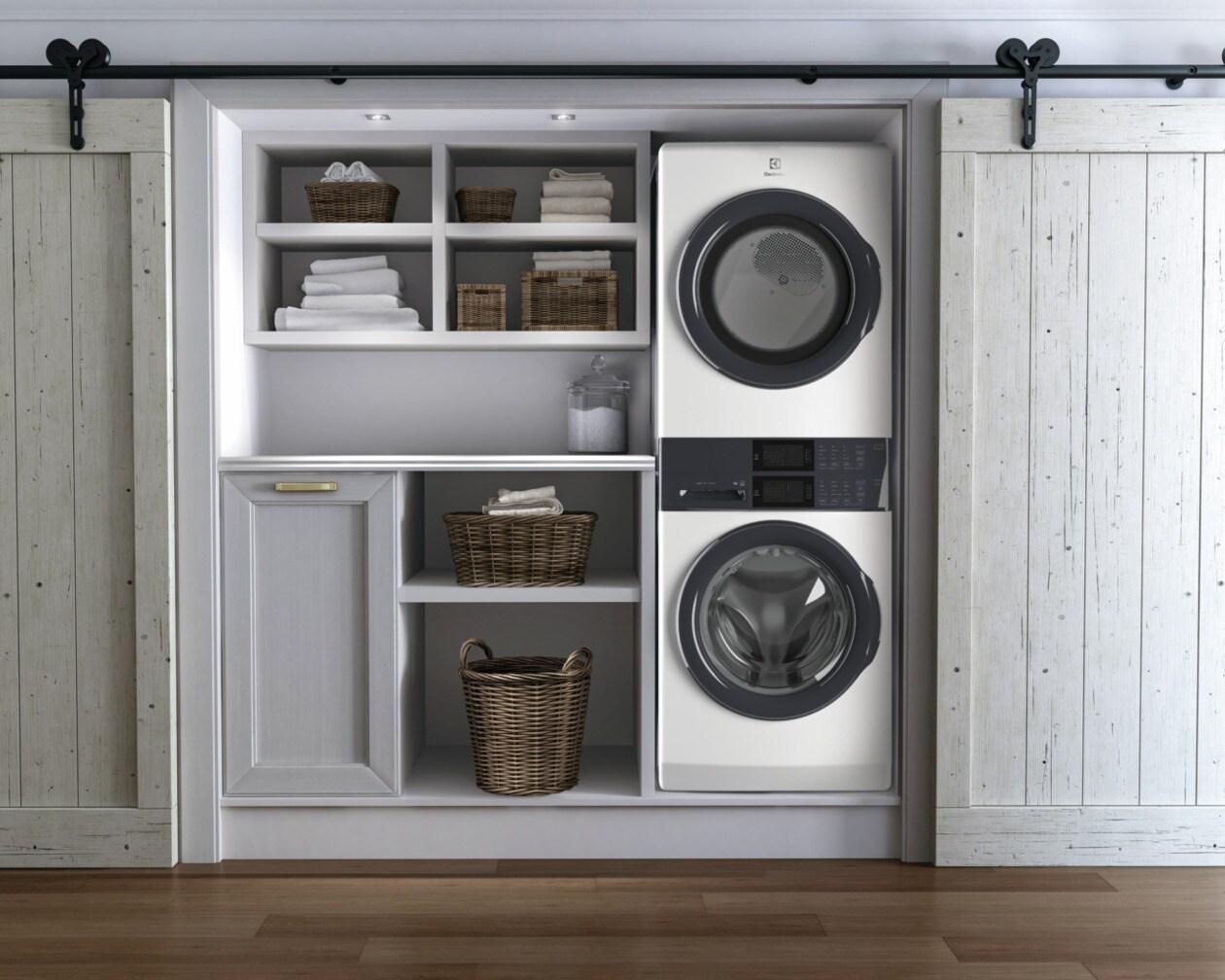 Electrolux ELTG7300AW Laundry Tower Single Unit Front Load 4.4 Cu. Ft. Washer & 8 Cu. Ft. Gas Dryer