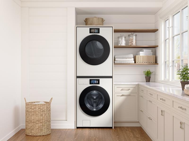 Samsung DV90F53AGY 7.6 cu. ft. Bespoke AI Ultra Capacity Front Load Gas Dryer with AI Home and AI OptiDry+ in Ivory