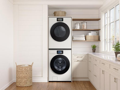 Samsung DV90F53AGY 7.6 cu. ft. Bespoke AI Ultra Capacity Front Load Gas Dryer with AI Home and AI OptiDry+ in Ivory