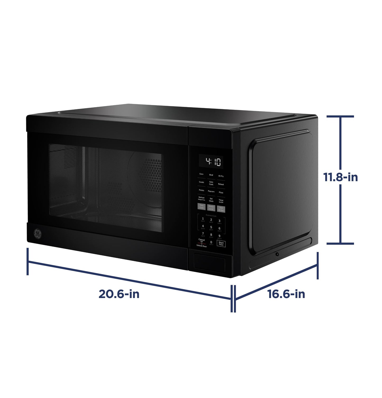 GCST10A1WBB GE® 1.0 Cu. Ft. Capacity Countertop Convection Microwave Oven with Air Fry
