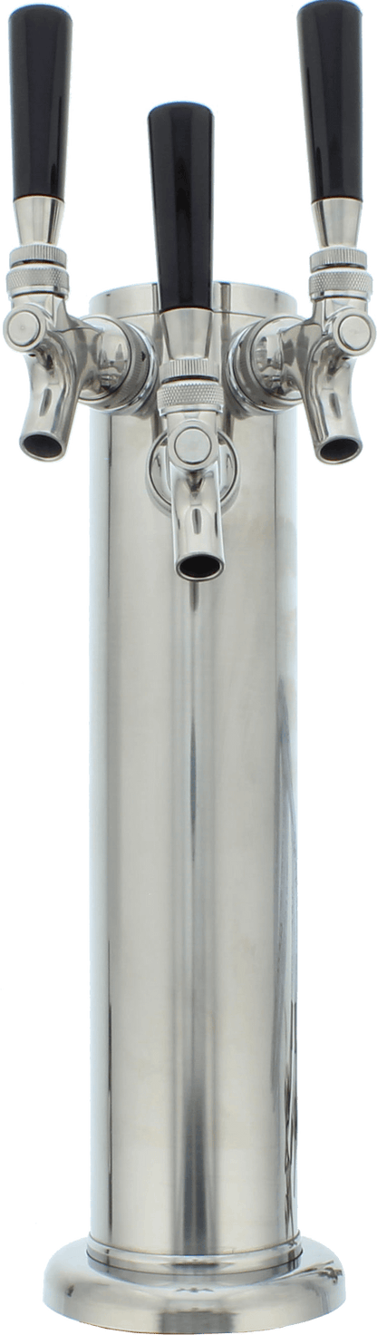 PRKFK03SSC Presrv Kegerator Triple Tap Kit, SS, CO2