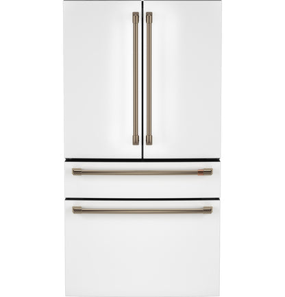 Cafe CJE23DP4WW2 CAF(EBACK)™ ENERGY STAR® 23.2 Cu. Ft. Smart Counter-Depth 4-Door French-Door Refrigerator With Dual-Dispense AutoFill Pitcher