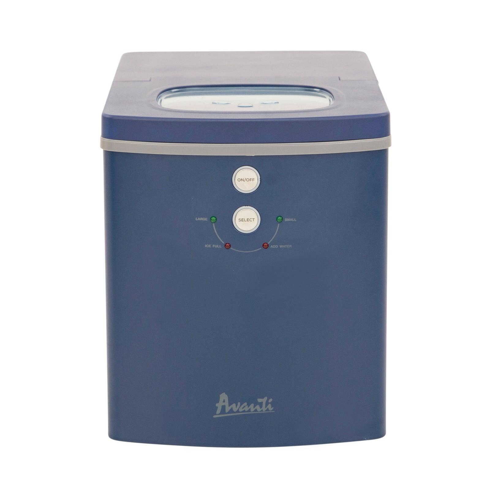 Avanti Portable Countertop Ice Maker - Black Stainless Steel / 33 lbs