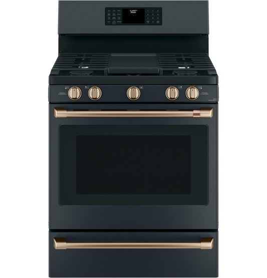 Cafe CXFSGHKPMBZ CAF(EBACK)™ Freestanding Gas Knobs and Handles - Brushed Bronze