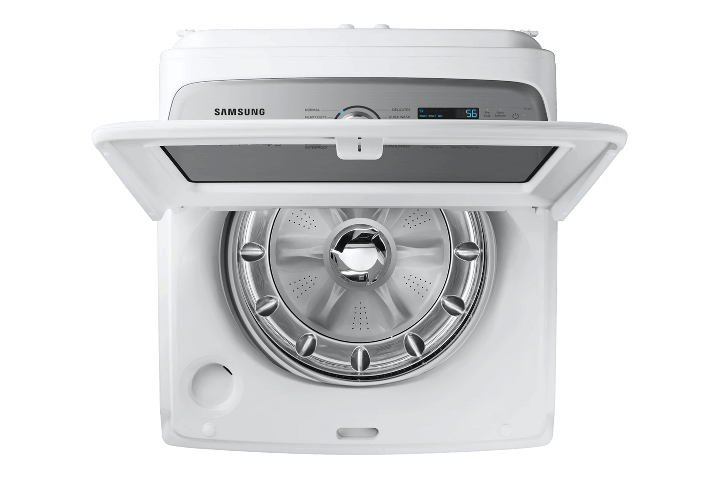 Samsung WA54CG7105AW Top Load Washer ActiveWave™ Agitator  Super Speed Wash  5.4 cu. ft