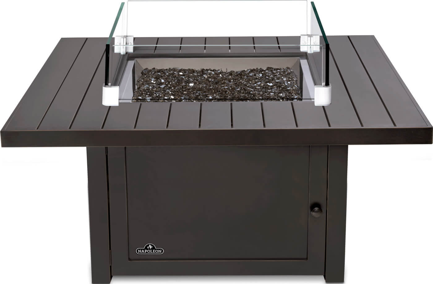 Napoleon Bbq STTR2BZ St. Tropez Square Patioflame Table Fire Table , Propane, Bronze