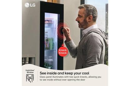 Lg LF29S9775S 29 cu. ft. Standard-Depth MAX™ 4-Door French Door Refrigerator with Mirror InstaView® MyColor™ and Mini Craft Ice™