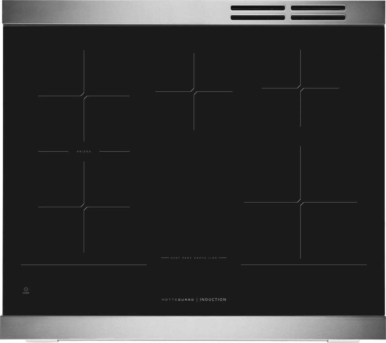 Frigidaire PCFI3085BF 30" Induction Range with Stone-Baked Pizza