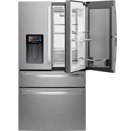 PVD28HYYFS GE Profile™ ENERGY STAR® 27.9 Cu. Ft. Smart 4-Door French-Door Refrigerator with Kitchen Assistant™
