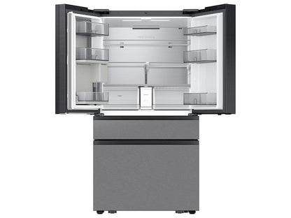 Samsung RF90F23BECR Bespoke 23 cu. ft. Counter Depth 4-Door French Door Refrigerator with AI Home & AI Vision Inside™ in Charcoal Glass and Stainless Steel