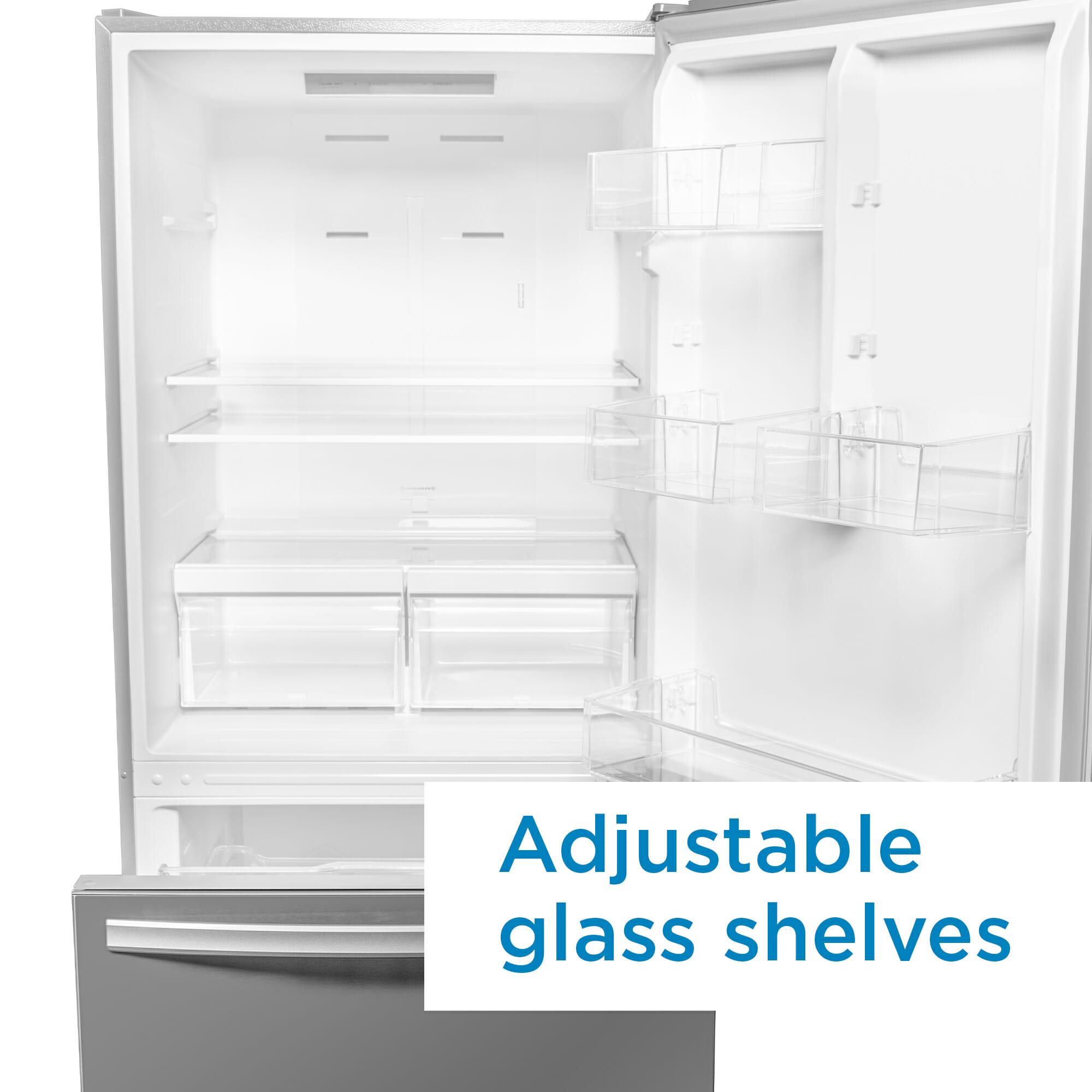 DBM187E1SSDB Danby Designer 18.7 cu. ft. Apartment Fridge Bottom Mount in Stainless Steel