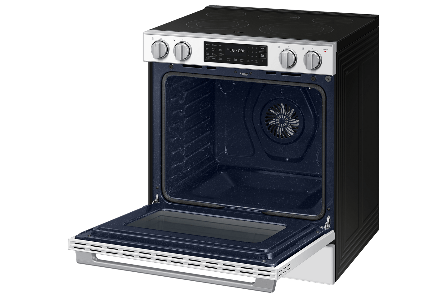 Samsung NSE80H63SW Bespoke Smart Slide-in Electric Range Pro Style Design  Air Fry Max  True Convection