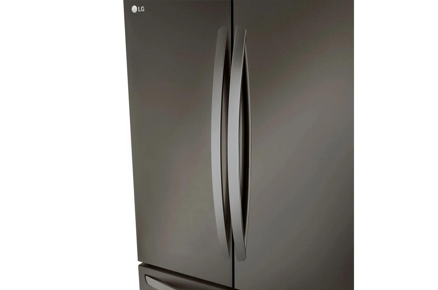 Lg LRFLC2706D 36" Wide, 27 cu ft. 3 Door French Door, C/Depth Refrigerator with Internal Water Dispenser, PrintProof Black Stainless Steel