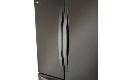 Lg LRFLC2706D 36" Wide, 27 cu ft. 3 Door French Door, C/Depth Refrigerator with Internal Water Dispenser, PrintProof Black Stainless Steel