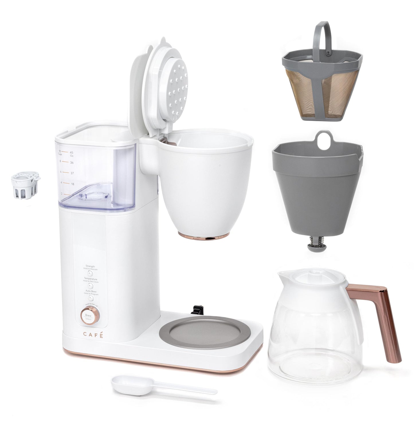 Cafe C7CDABS4RW3 CAF(EBACK)™ Specialty Drip Coffee Maker with Glass Carafe