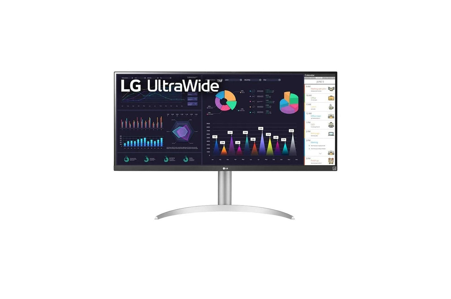 Lg 34BQ650W 34" FHD UltraWide™ Monitor with Ergonomic Stand, sRGB 99%, VESA DisplayHDR™ 400, Built-in Speakers, USB Type-C™, & Gaming Features