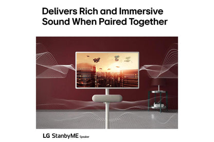 Lg 27LX6TYGAWS25XAXT7SAUSALLC StanbyME 2 27 Inch Portable Smart Touch Screen with Carry Strap & XT7 Bluetooth Speaker